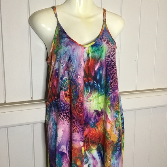 MIRACLE Multi coloured Maxi Dress - Picture 2 of 6